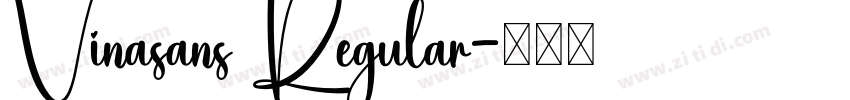 Vinasans Regular字体转换
